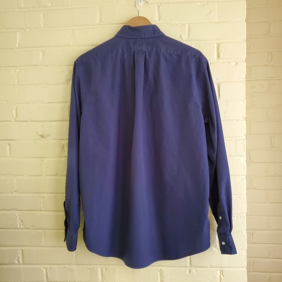 Polo Ralph Lauren Shirt Mens XL Dark Blue Custom Fit Button Up Long Sleeve - Picture 2 of 8
